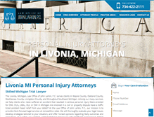 Tablet Screenshot of larkinlawfirm.com